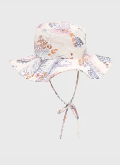 Shop Juniors (3-7)|Hats^Aqua Blu Lycra Hat Plumeria