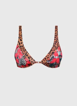 Tops^Aqua Blu Linda Bikini Top Poppy