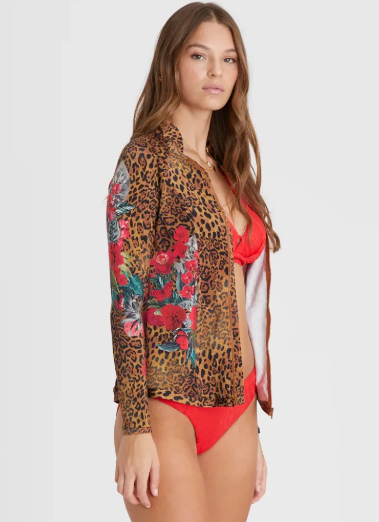 Rash Guards|Tops^Aqua Blu Lyla Rash Guard Poppy