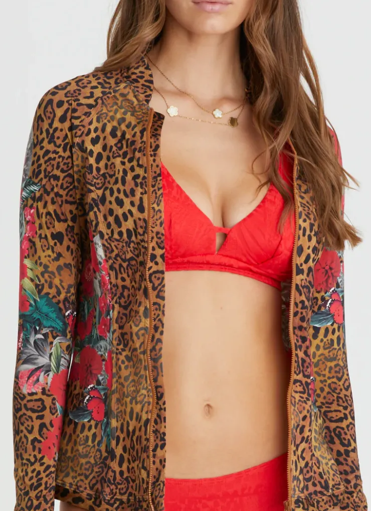Rash Guards|Tops^Aqua Blu Lyla Rash Guard Poppy