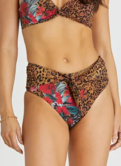 Bottoms^Aqua Blu Margot High Waist Pant Poppy