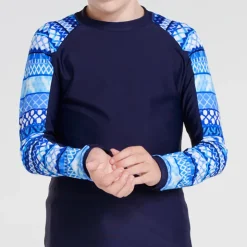 Shop Teens (8-16)^Aqua Blu Long Sleeve Rash Vest Riviera