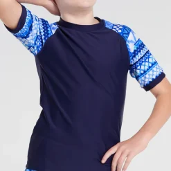 Shop Teens (8-16)^Aqua Blu Short Sleeve Rash Vest Riviera