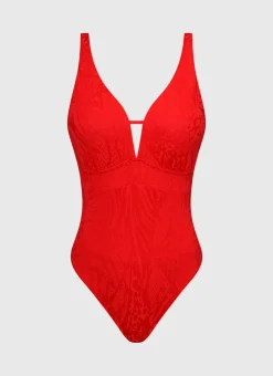 One Pieces^Aqua Blu Alana DD/E Cup One Piece Rossa