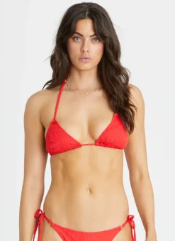 Tops^Aqua Blu Aurora Triangle Rossa