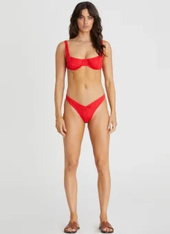 Bottoms^Aqua Blu Presley Cheeky Pant Rossa