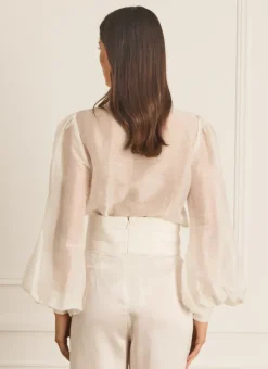 Tops^Aqua Blu Hazel Blouse Starling
