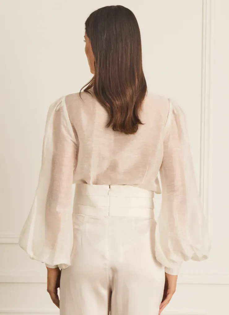 Tops^Aqua Blu Hazel Blouse Starling