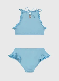Shop Juniors (3-7)|Sets^Aqua Blu Stepping Stones Halter Neck Bikini Set