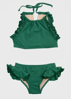 Shop Juniors (3-7)|Sets^Aqua Blu Stepping Stones Halter Neck Bikini Set Sage
