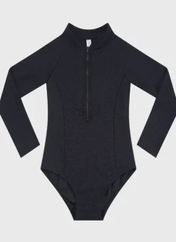 Shop Teens (8-16)|One Pieces^Aqua Blu Stepping Stones Long Sleeve One Piece