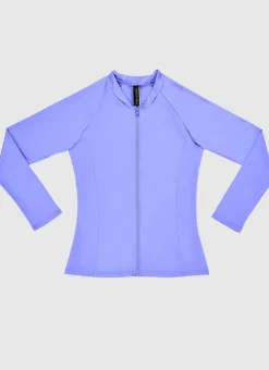 Rashies^Aqua Blu Stepping Stones Long Sleeve Rash Vest Purple