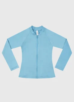 Rashies|Shop Juniors (3-7)^Aqua Blu Stepping Stones Long Sleeve Rash Vest - Kids