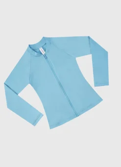 Rashies|Shop Juniors (3-7)^Aqua Blu Stepping Stones Long Sleeve Rash Vest - Kids