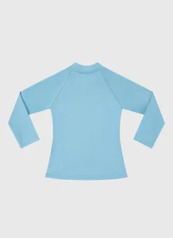 Shop Infants (00-2)|Rashies^Aqua Blu Stepping Stones Long Sleeve Rash Vest - Babies
