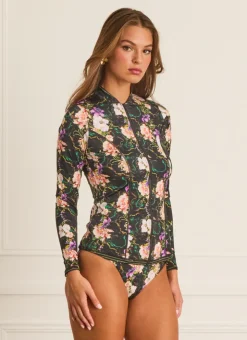 Rash Guards|Tops^Aqua Blu Lyla Rash Guard Tempest