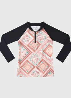 Shop Juniors (3-7)|Rashies^Aqua Blu Long Sleeve Rash Vest Tribeca