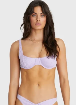 Tops^Aqua Blu Zara Balconette Viola