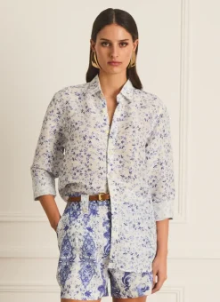 Tops^Aqua Blu Blake Shirt Willow