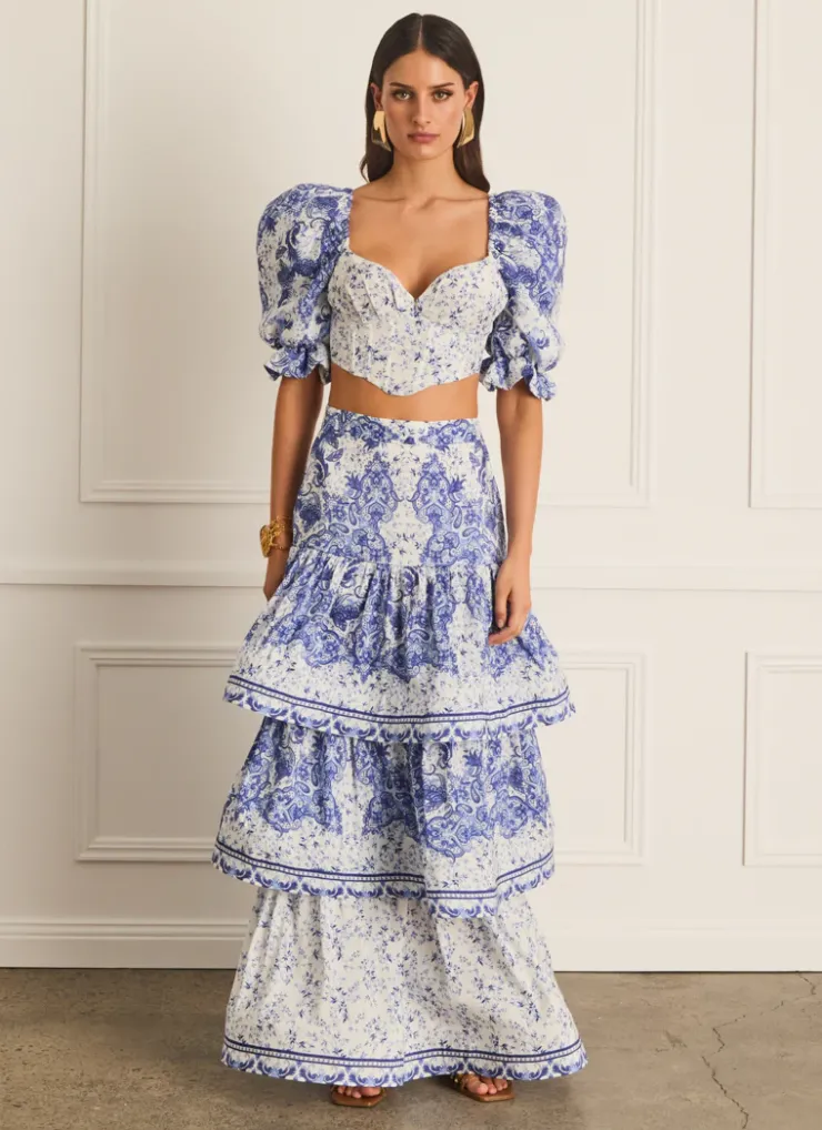 Bottoms|Skirts^Aqua Blu Celeste Maxi Skirt (SAMPLE) Willow