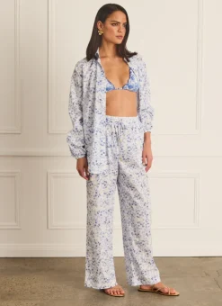 Bottoms^Aqua Blu Resort Pants Willow