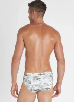Racer Briefs^Aqua Blu Racer Briefs Woodland