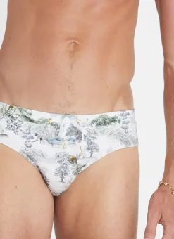 Racer Briefs^Aqua Blu Racer Briefs Woodland